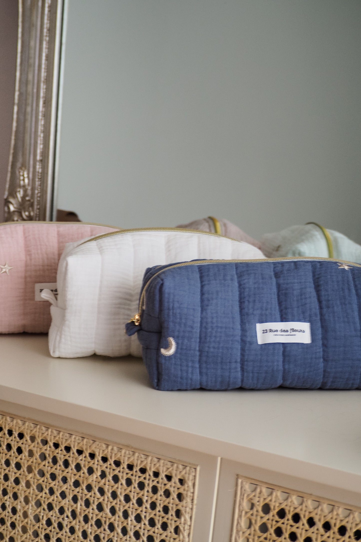 Trousse Moon Dusty Blue