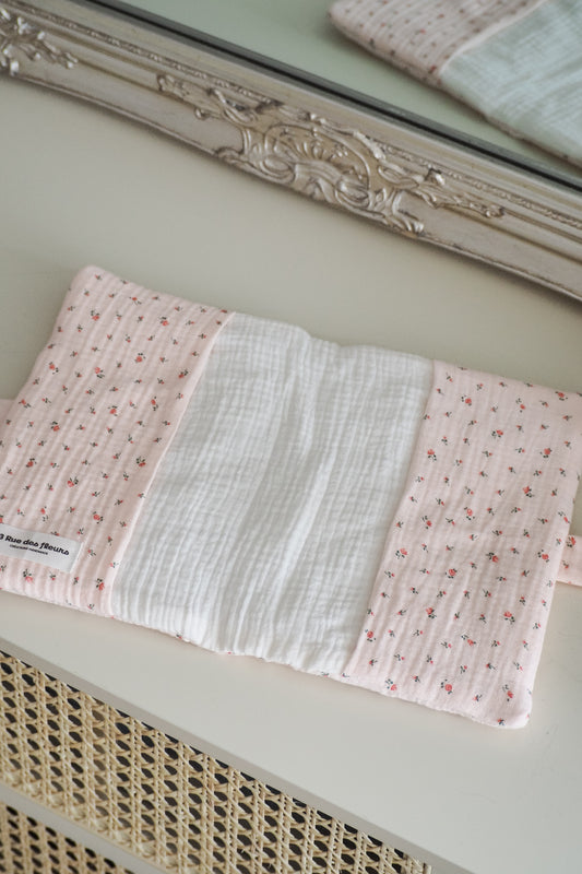 Protège carnet de santé Baby Pink roses