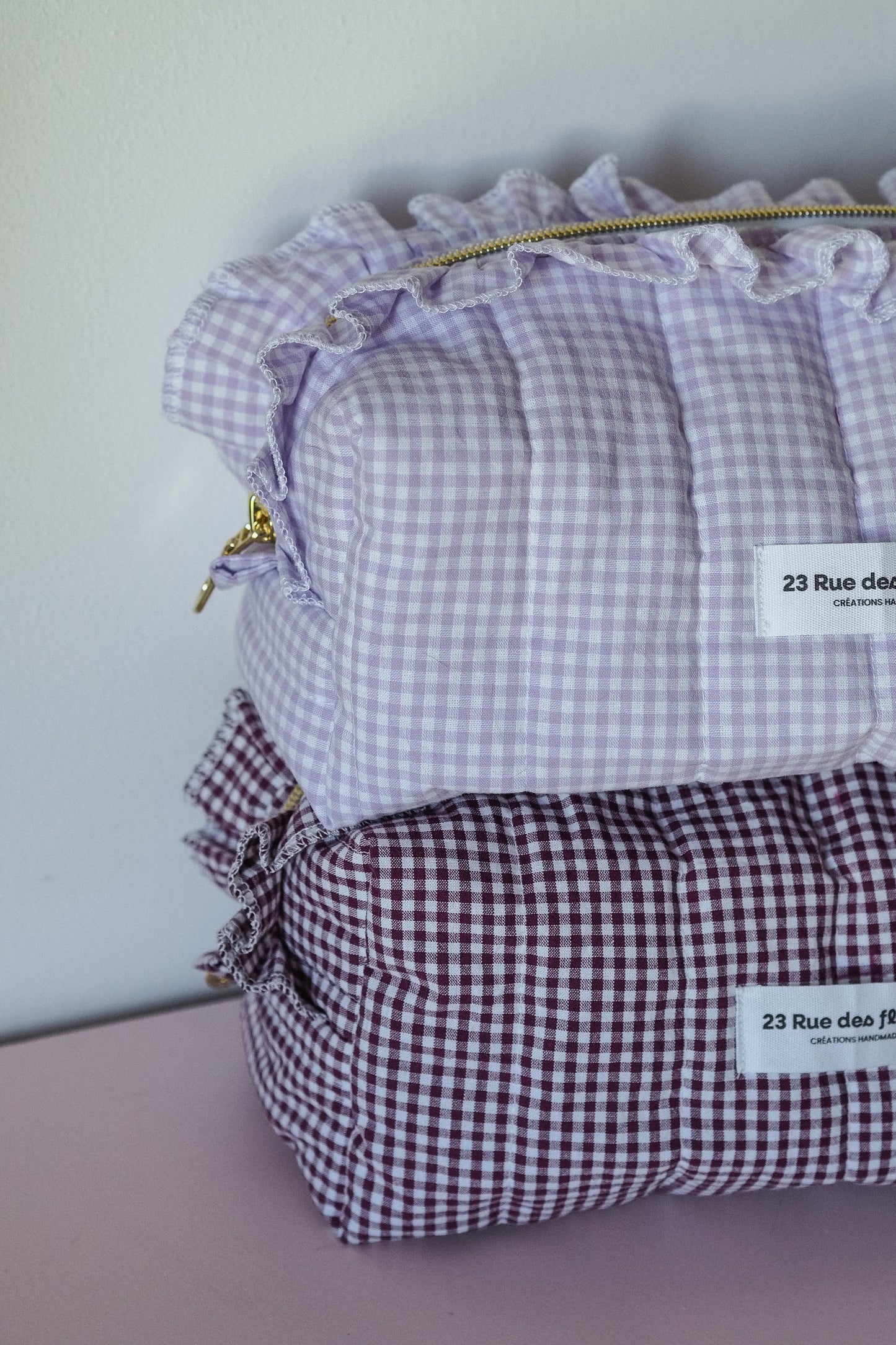 Trousse_vichy_Lila et Prune
