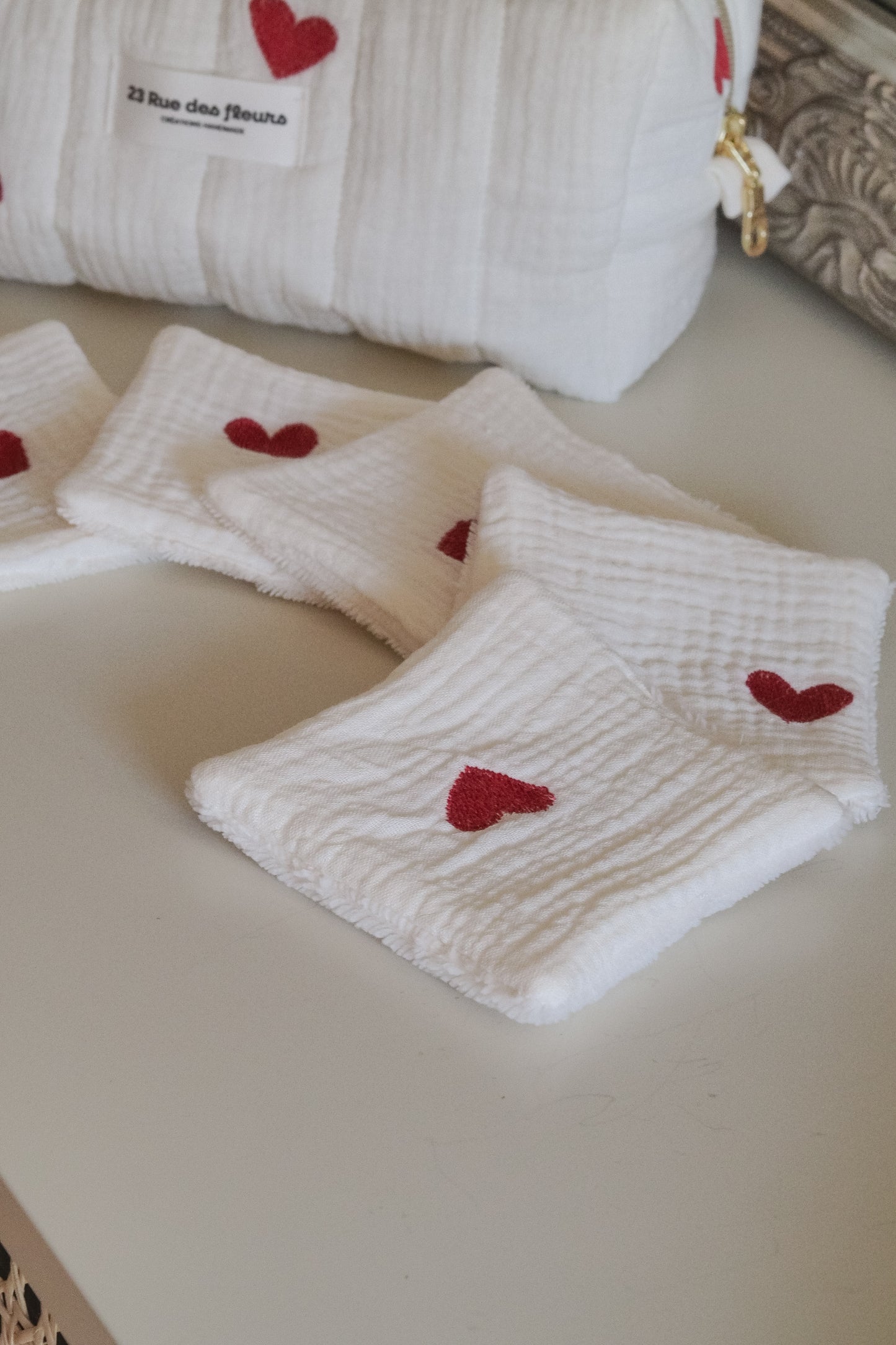 Lot de 5 cotons réutilisables