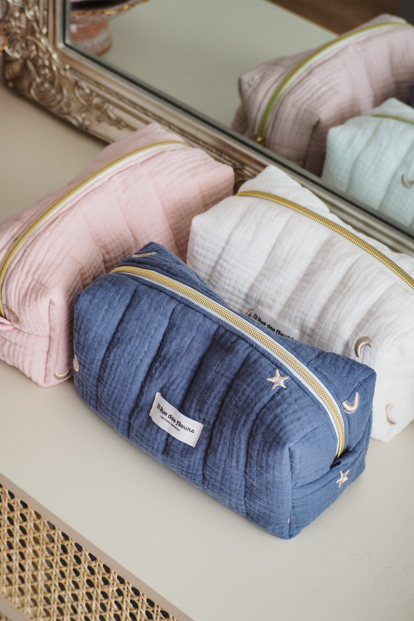 Trousse Moon Dusty Blue