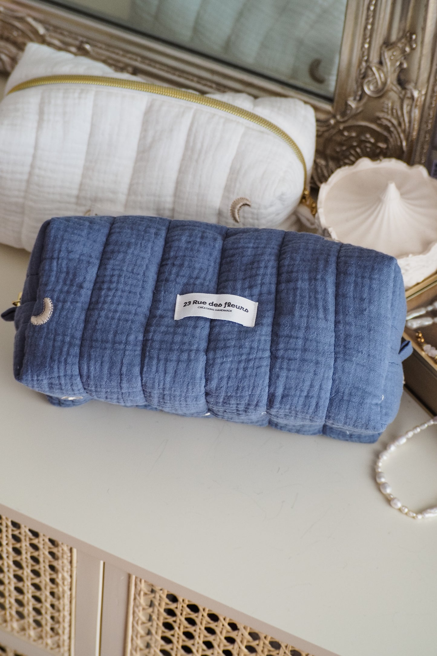 Trousse Moon Dusty Blue