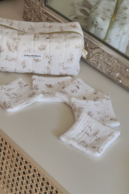 Lot de 5 cotons réutilisables