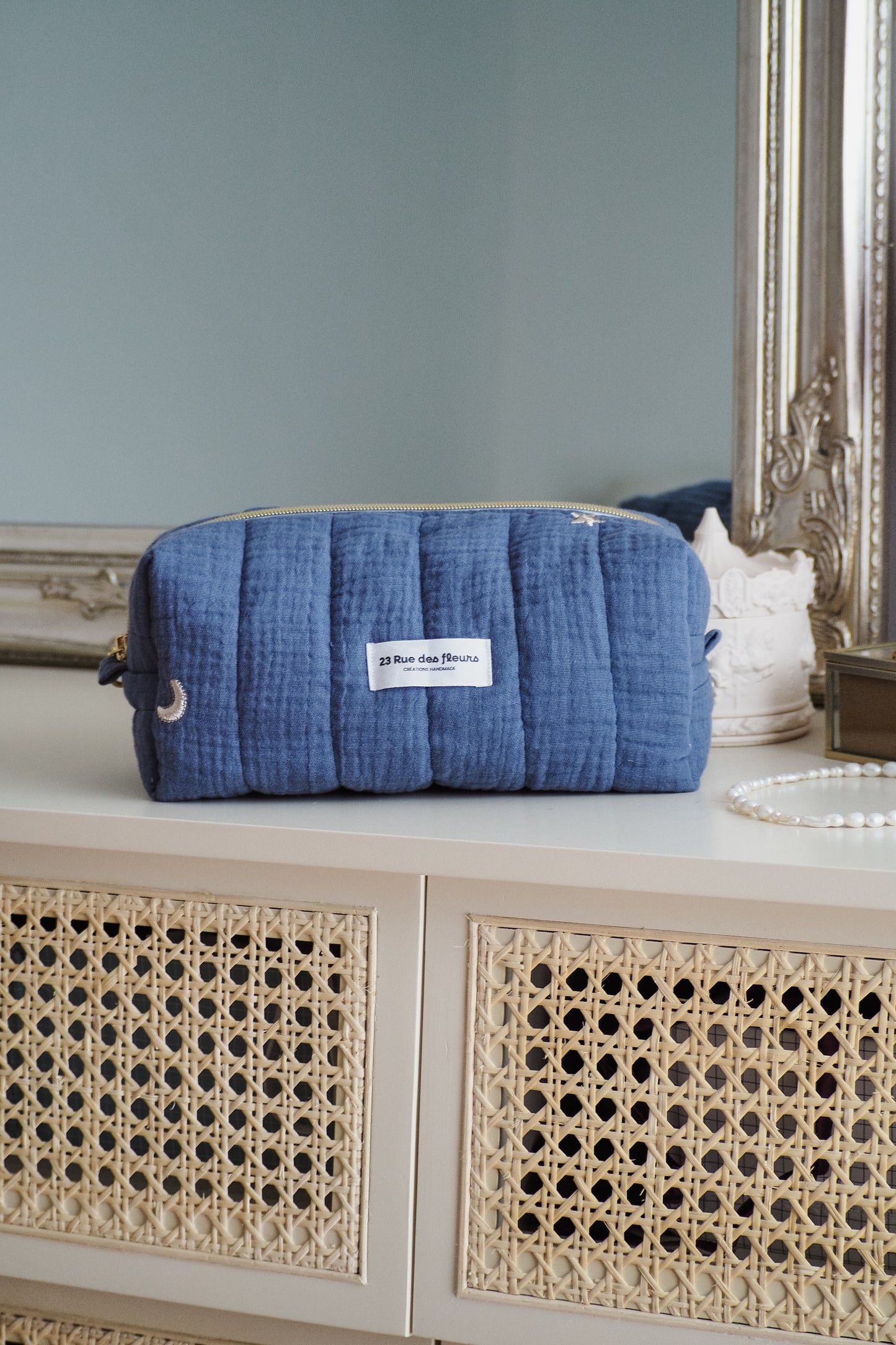 Trousse Moon Dusty Blue