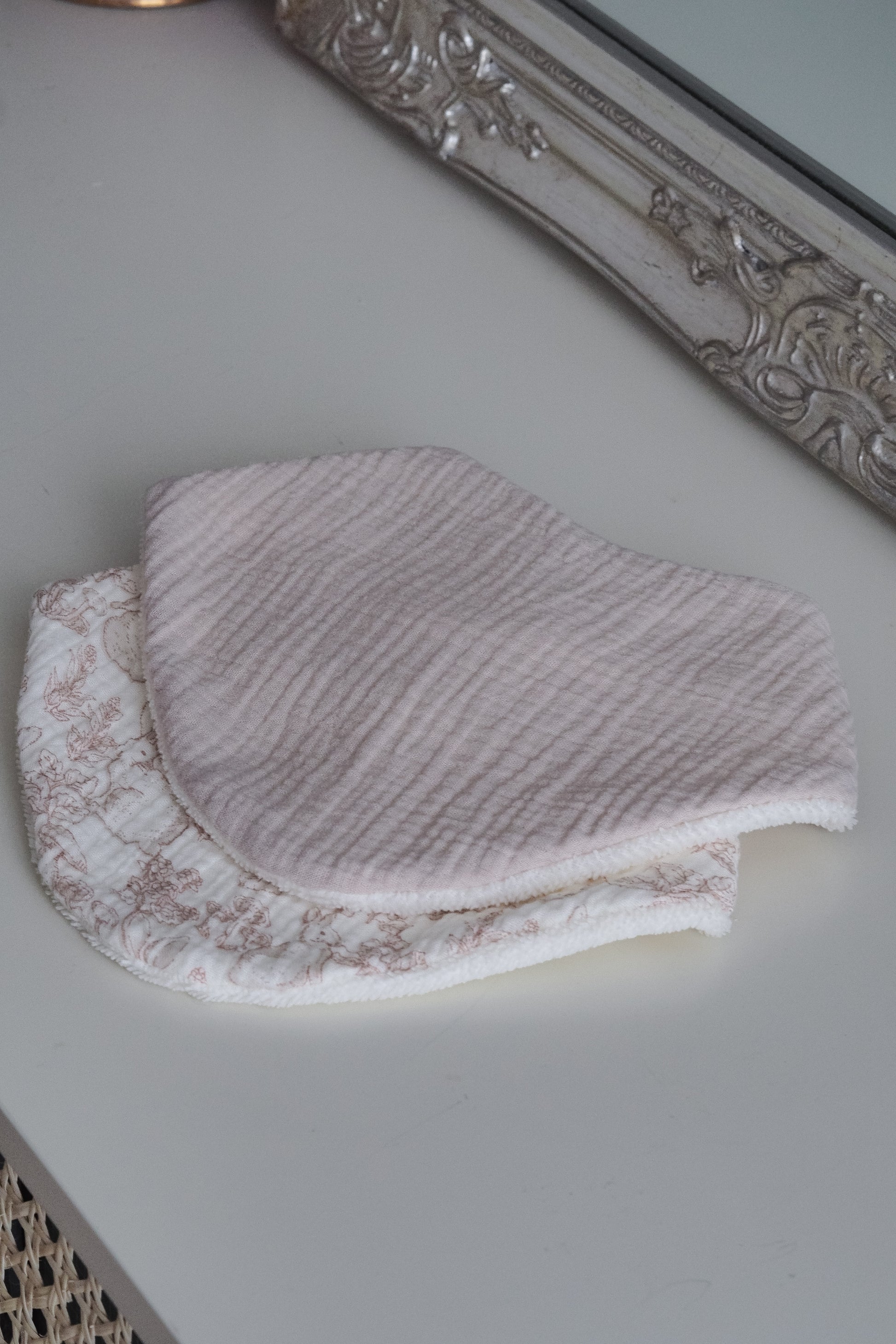 Bavoir bandana beige