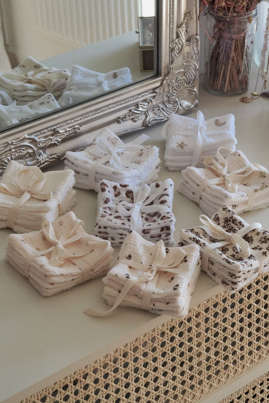 Lot de 5 cotons réutilisables