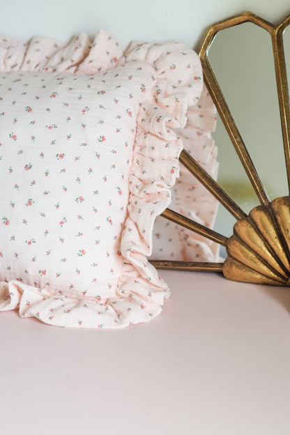 Coussin Baby pink roses