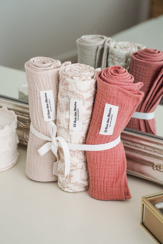 Lot de langes - Terre de Rose