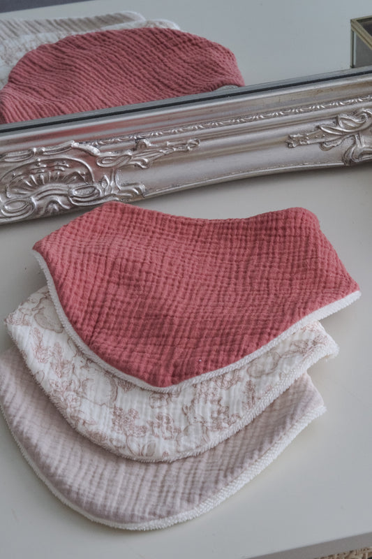 Bavoir bandana - Couleur unie au choix ( à l'unité )