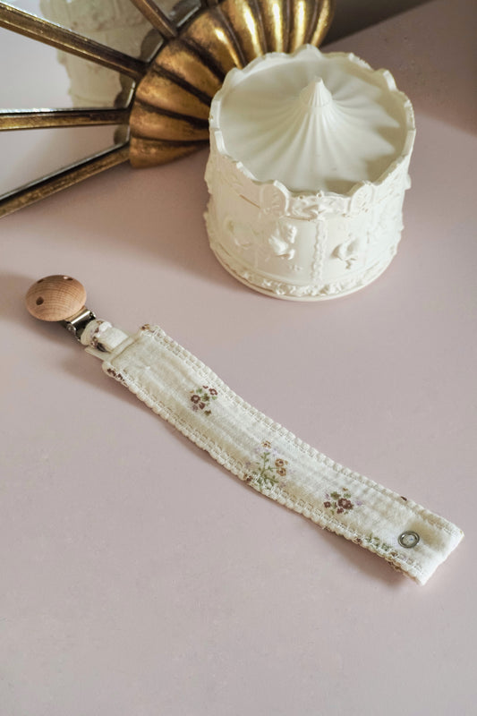 Attache tétine personnalisable - Natural Flower