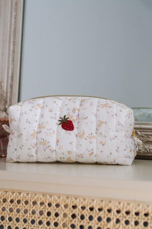 Trousse Bunny & Flowers Brodée