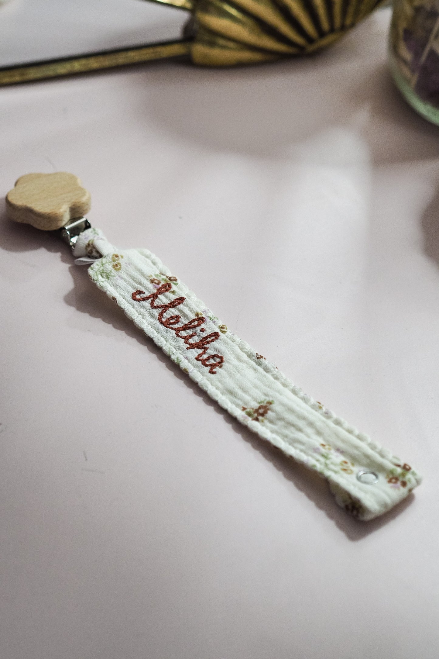 Attache tétine - Natural Flower