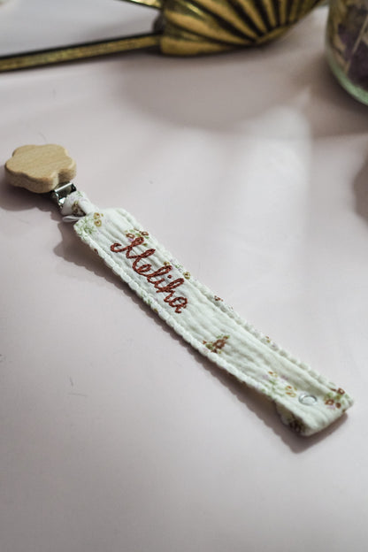 Attache tétine - Natural Flower