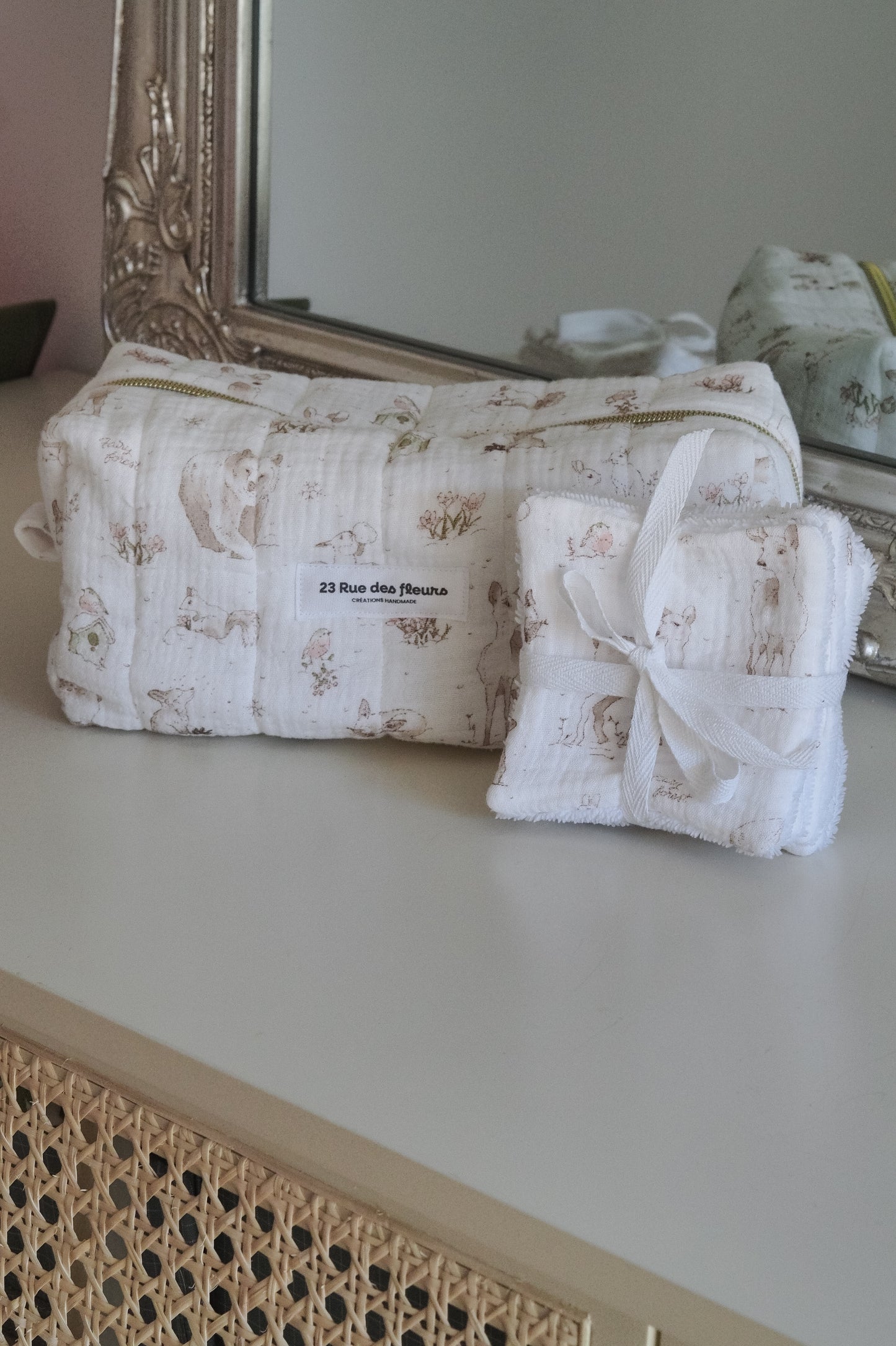 Lot de 5 cotons réutilisables Forest Animals