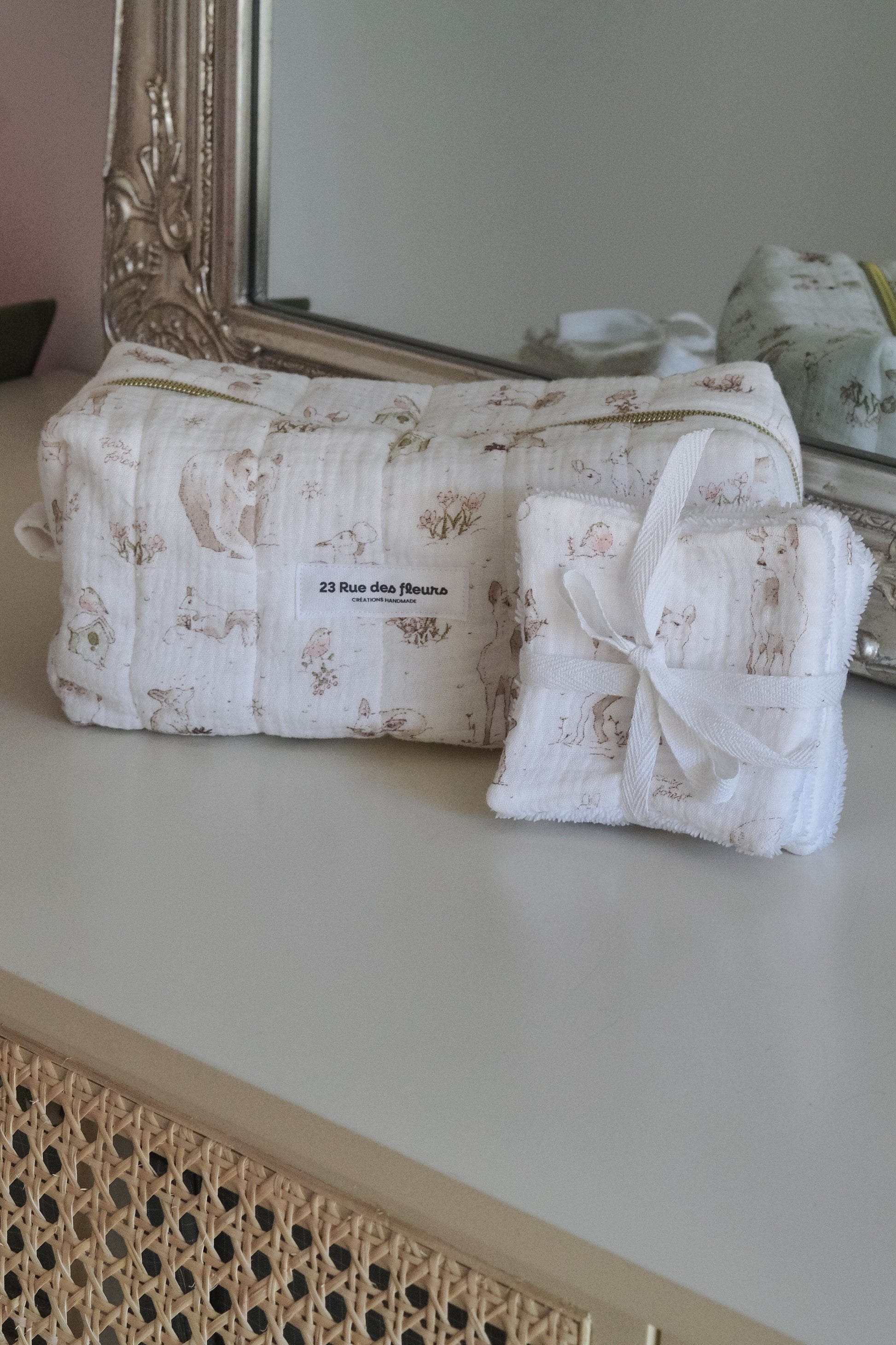 Lot de 5 cotons réutilisables Forest Animals