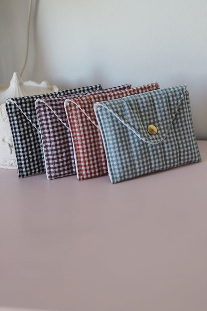 Pochette enveloppe vichy 