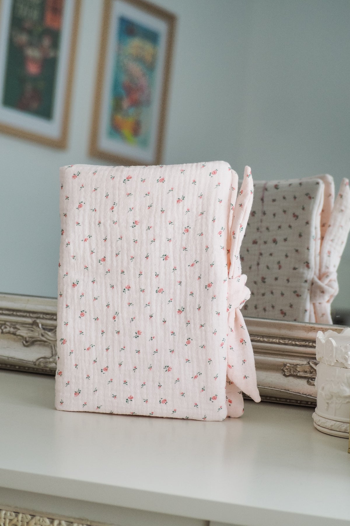 Protège carnet de santé Baby Pink roses