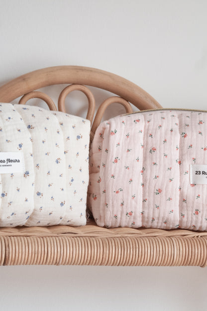 Trousse Baby Pink Roses and baby blue roses