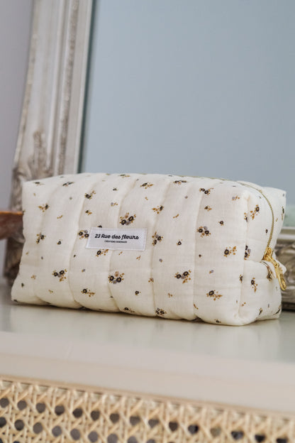 Trousse small black flowers