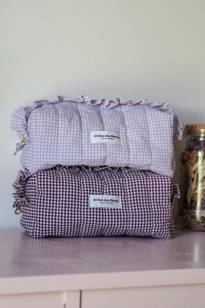 Trousse_vichy_Lila et Prune
