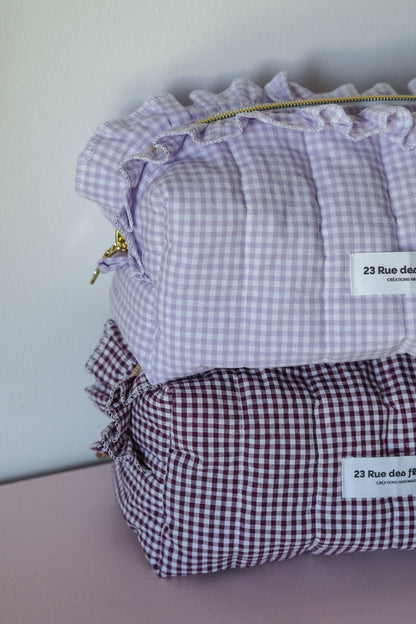 Trousse_vichy_Lila et Prune