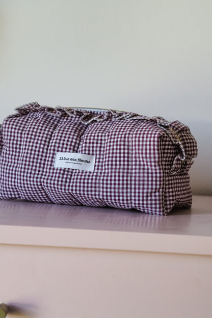 Trousse vichy Prune