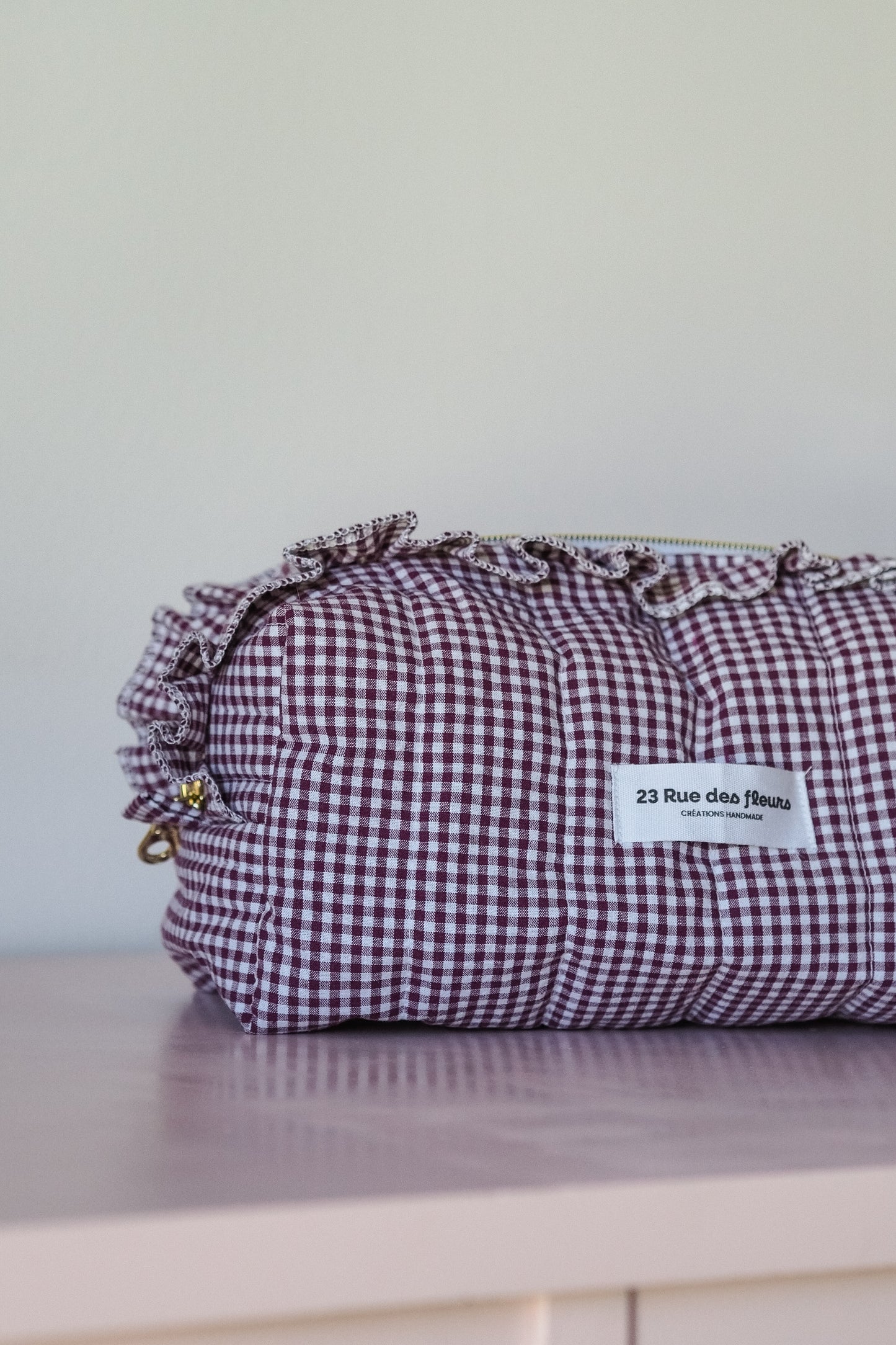 Trousse vichy Prune
