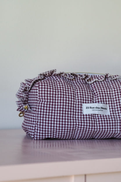 Trousse vichy Prune