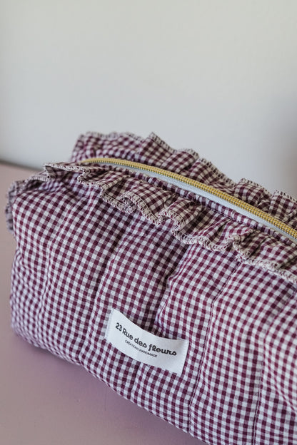 Trousse vichy Prune