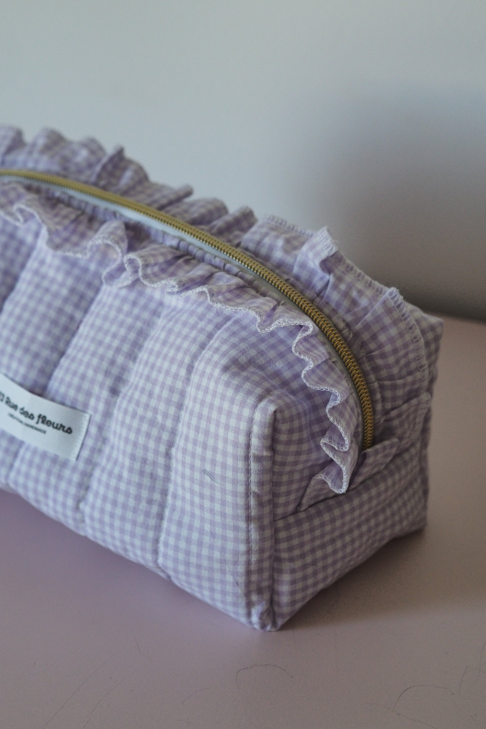 Trousse vichy lila