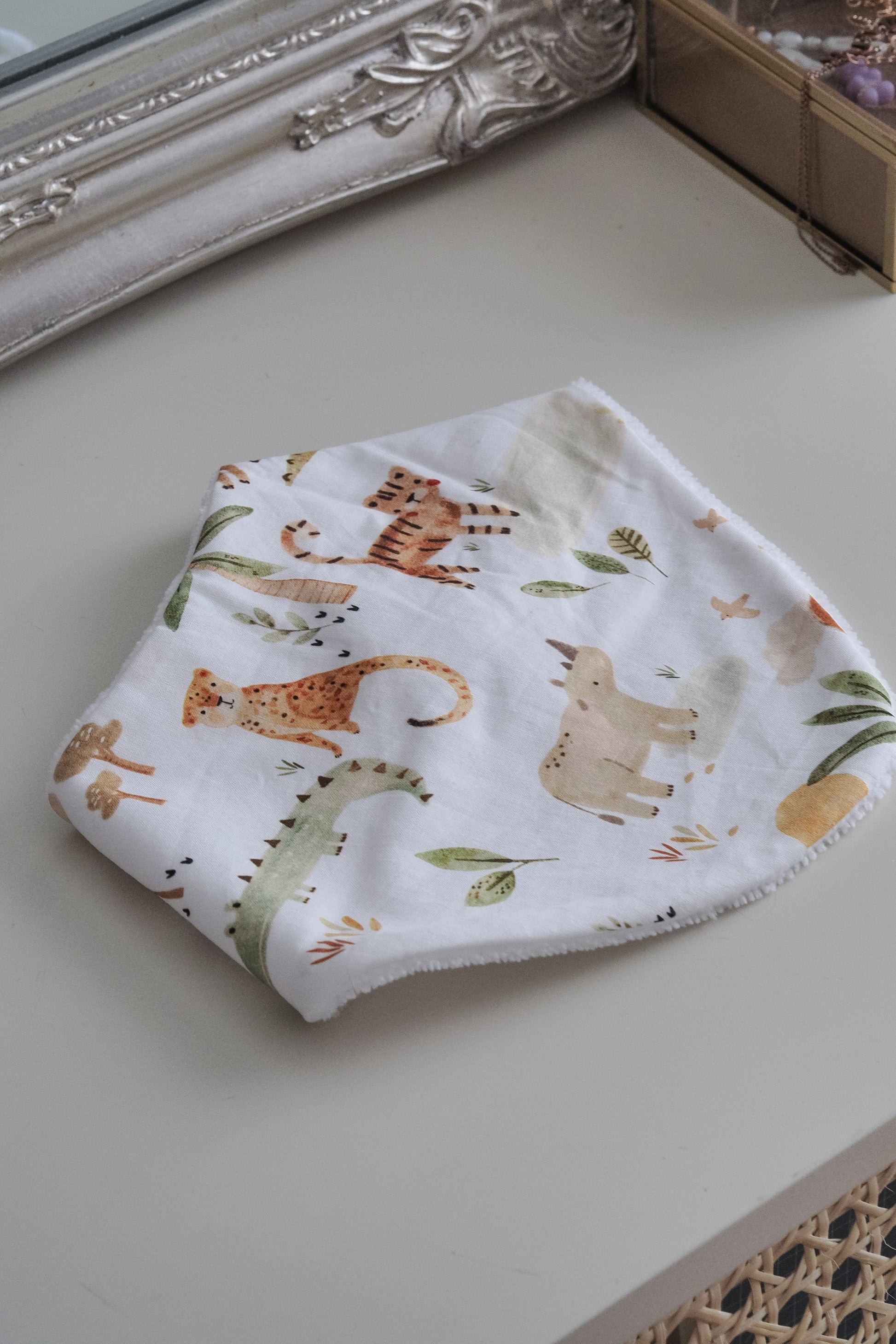 bavoir bandana little jungle en coton