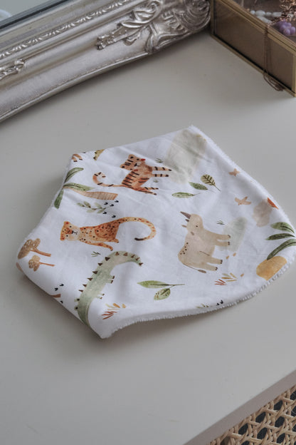 bavoir bandana little jungle en coton