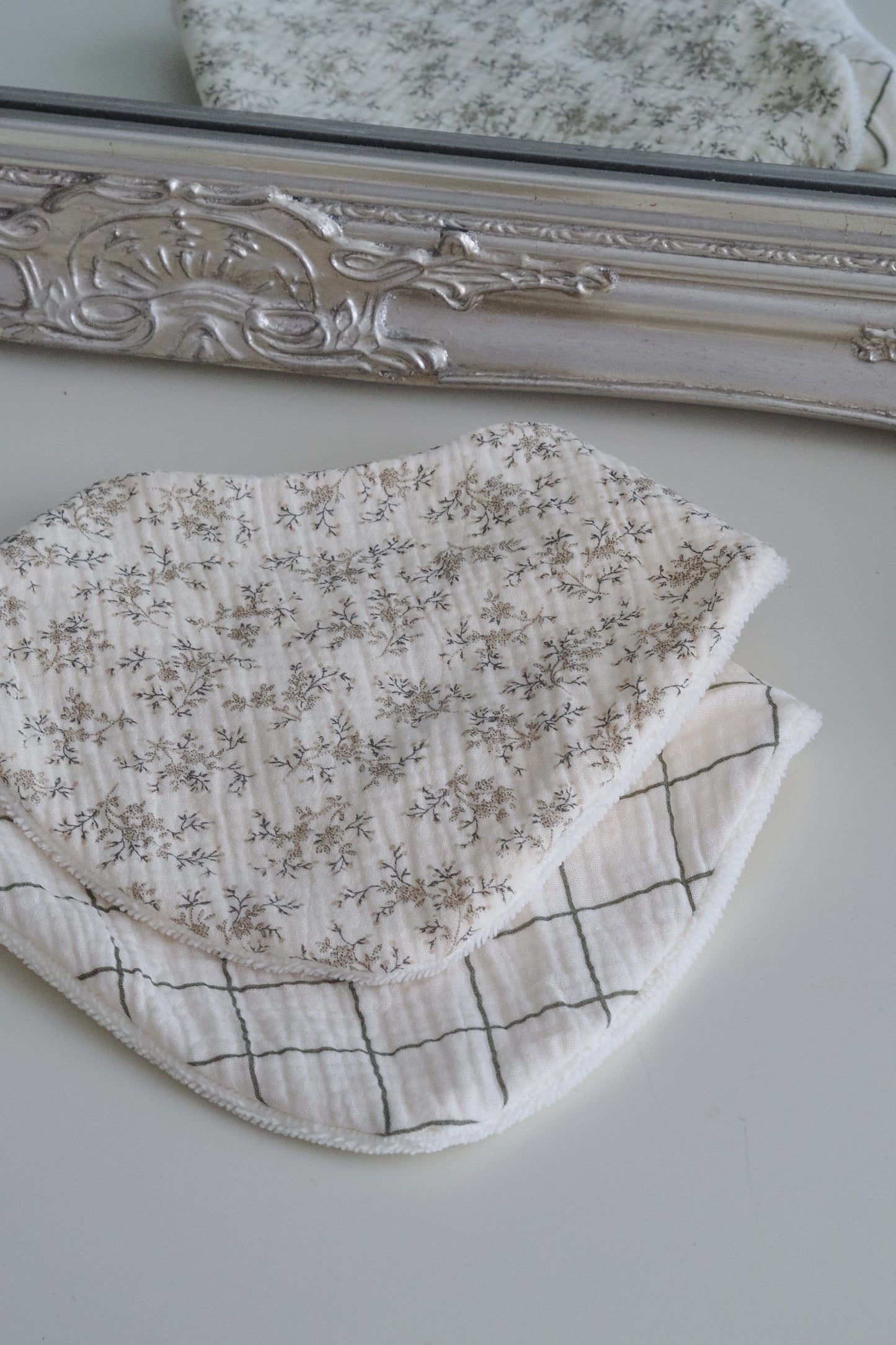 bavoir bandana verveine gaze de coton
