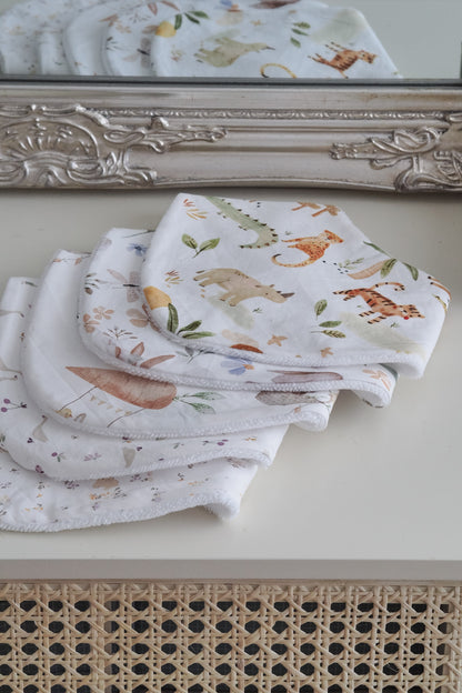 bavoir little jungle coton
