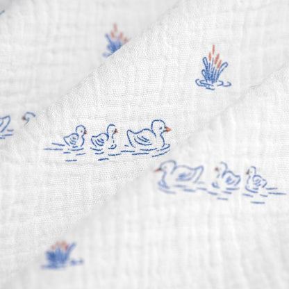 gaze de coton petits canards