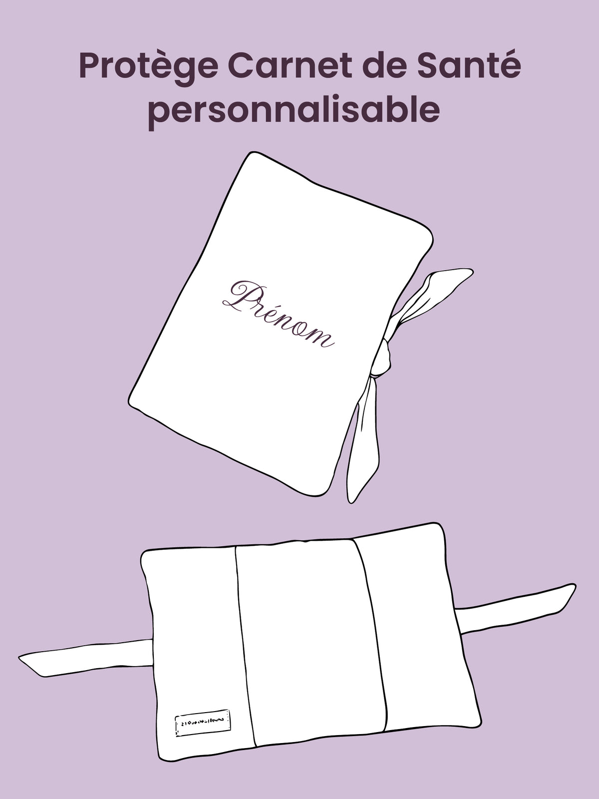 Protège carnet de santé personnalisable