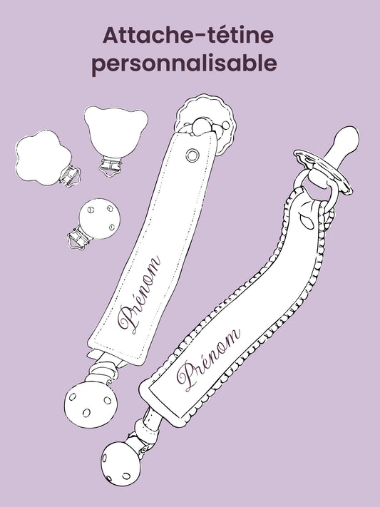 Attache tétine personnalisable