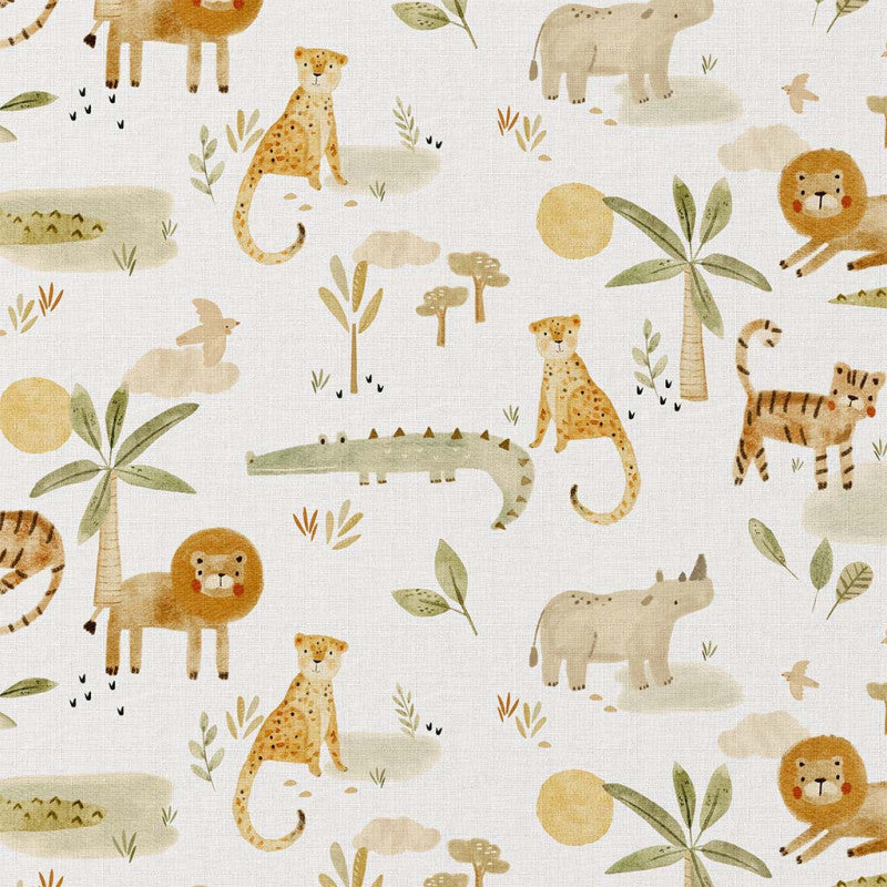 tissu-cretonne-coton-little jungle-oeko-tex