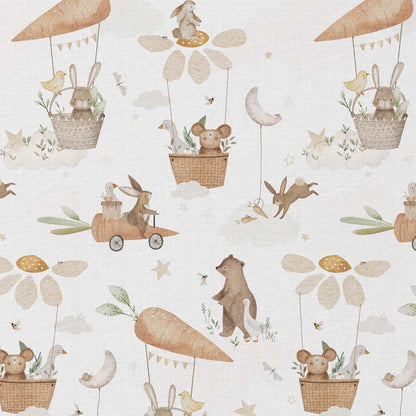 tissu-cretonne-coton-reve de lapin oeko-tex