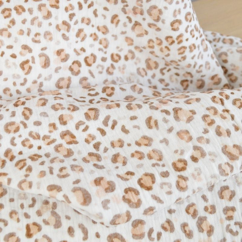 tissu-double-gaze-little graou blanc cassé-oeko-tex